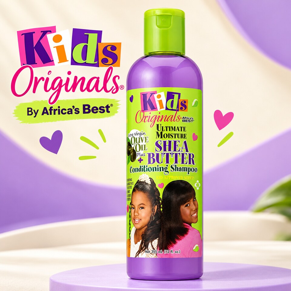 image 1 of Africas Best Kids Organics Shea Butter Conditioning Shampoo | Cream | 355ml | 1