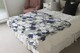image 3 of Grey Purple & White Flowers Blanket | Multi