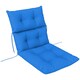 image 1 of Outsunny Adirondack Chair Cushion Rocking Chair Cushion w/ Ties, Blue 