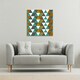 image 2 of Autumn Geometric triangles (Canvas Print) 77 x 77 x 4cm