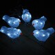 image 6 of Set of 5 16cm Christmas Acrylic Birds with 30 White LEDs indoor outdoor Decoration