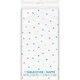 image 2 of Dots and Stars Birthday Rectangular Plastic Table Cover, 54" x 84"