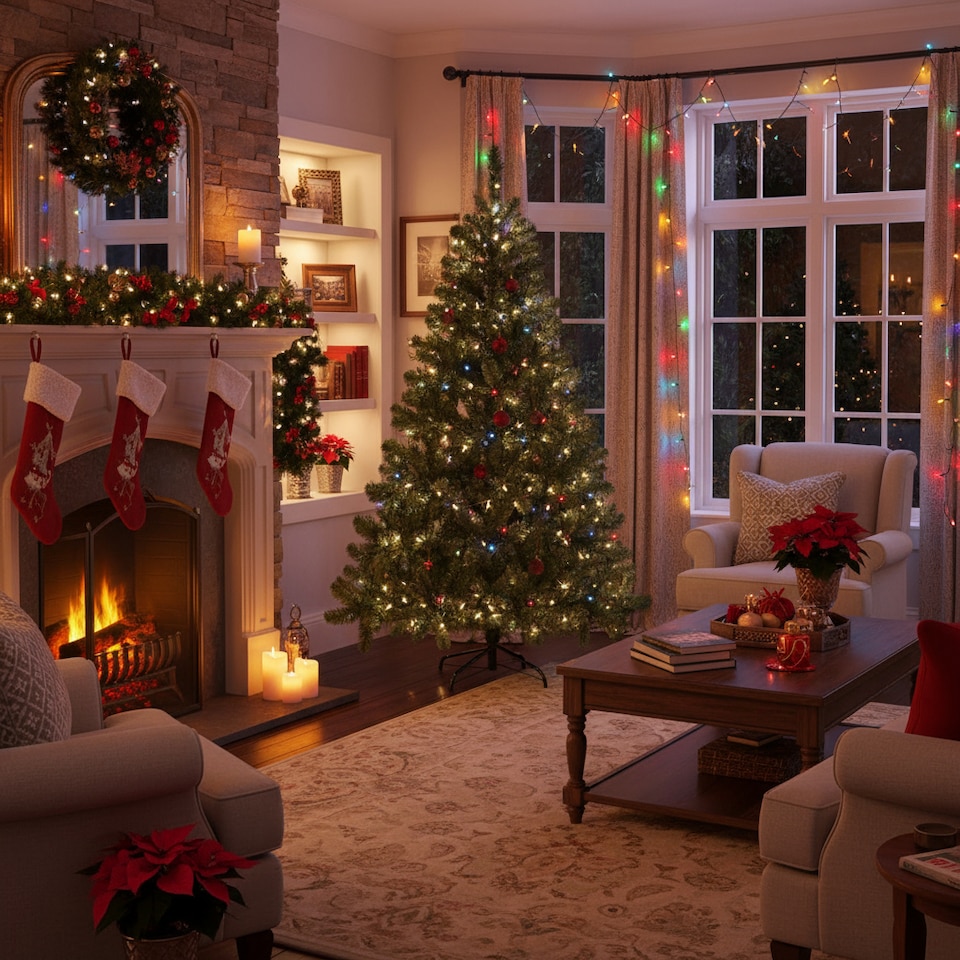 image 1 of 10FT Green Alaskan Pine Christmas Tree | Green | Green