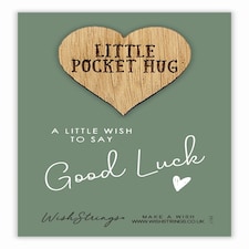 A Wish To Say Good Luck Little Pocket Hug Wish Token Card