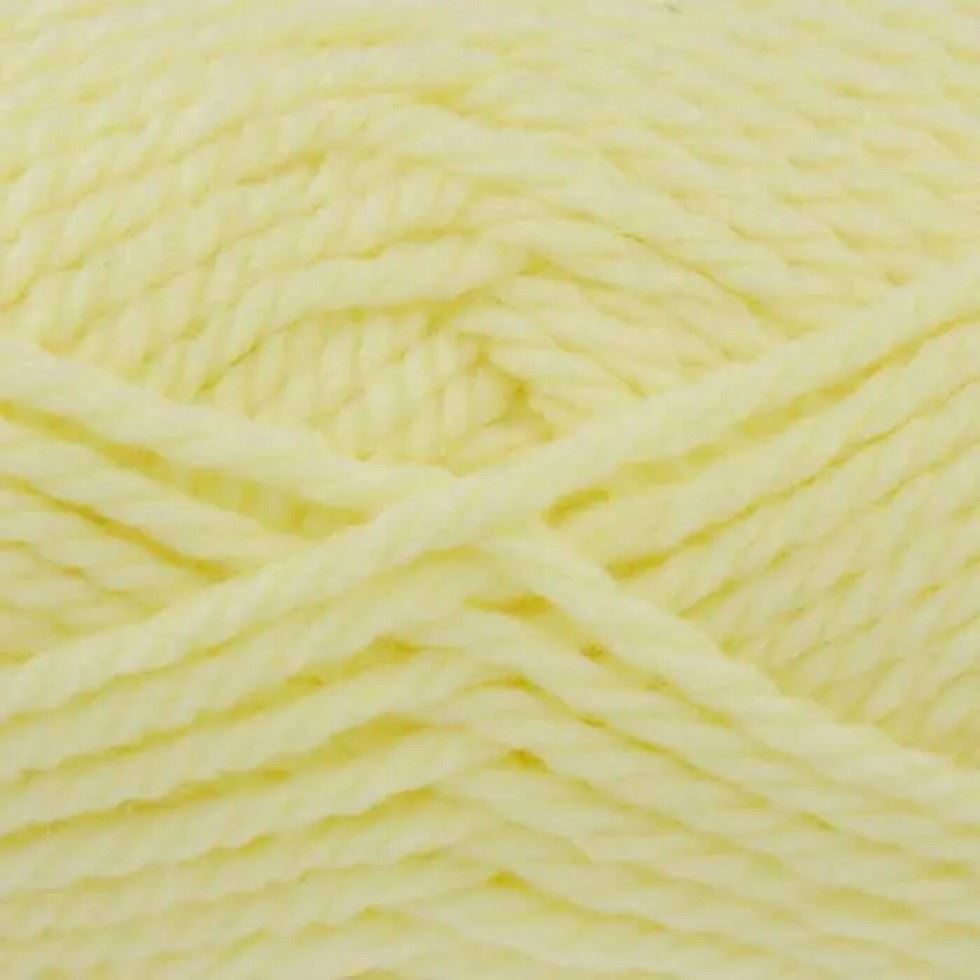 King Cole Yellow Comfort Baby Chunky Yarn (Value Pack 12 x 100g Balls) For Crochet, Knitting - 106m per ball