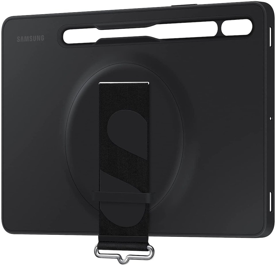 image 1 of Samsung Galaxy Tab S7/S8 Strap Cover Black - EF-GX700CBEGWW