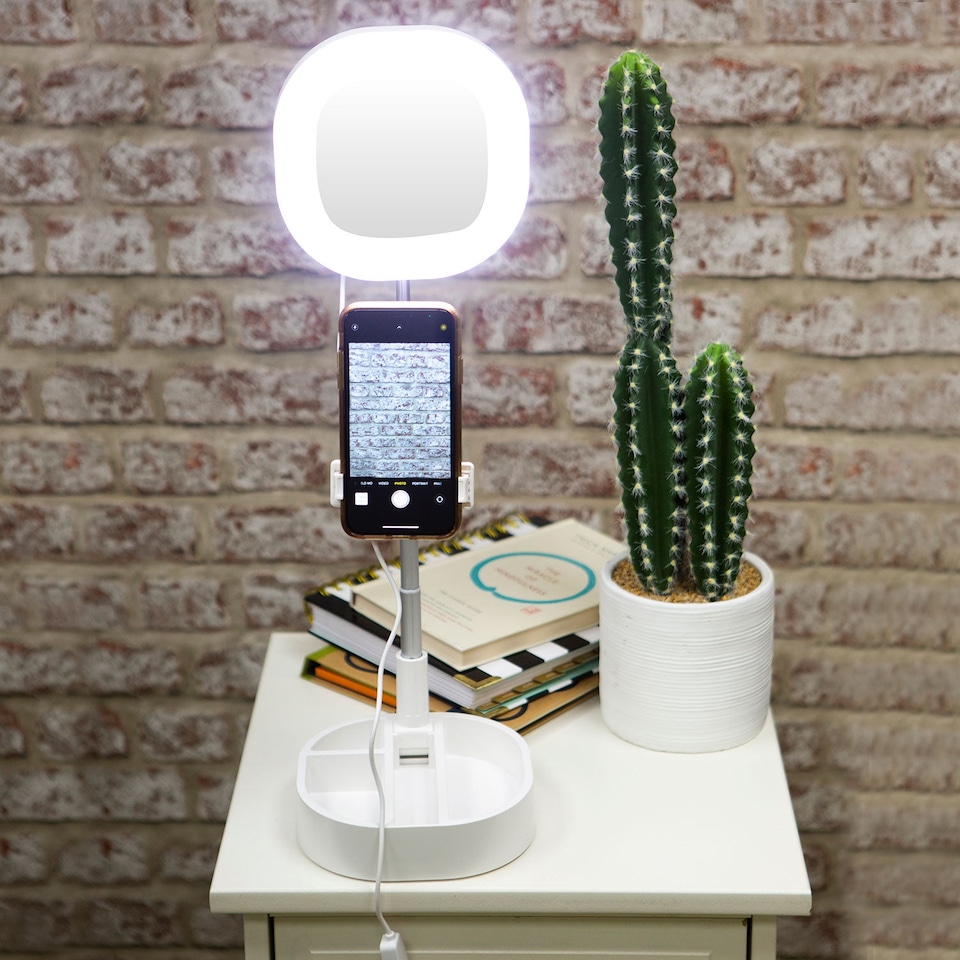 image 1 of VFM e-Store Social Media 15cm LED Ring Light with Phone Holder