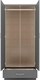 image 3 of Nevada 2 Door 1 Drawer Wardrobe - L52 x W78 x H182.5 cm - 3D Effect Grey | Grey | 3D Effect Grey