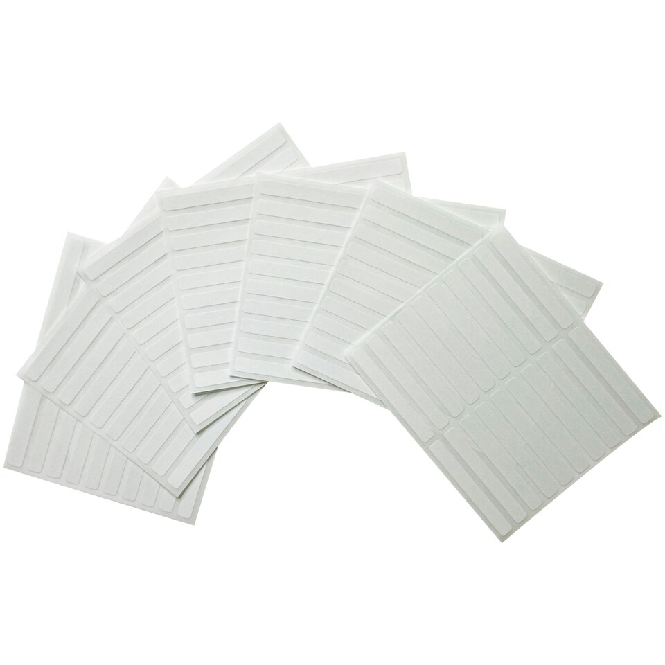 image 1 of Pack of 120 White 6x50mm Rectangular Labels - Adhesive Stickers