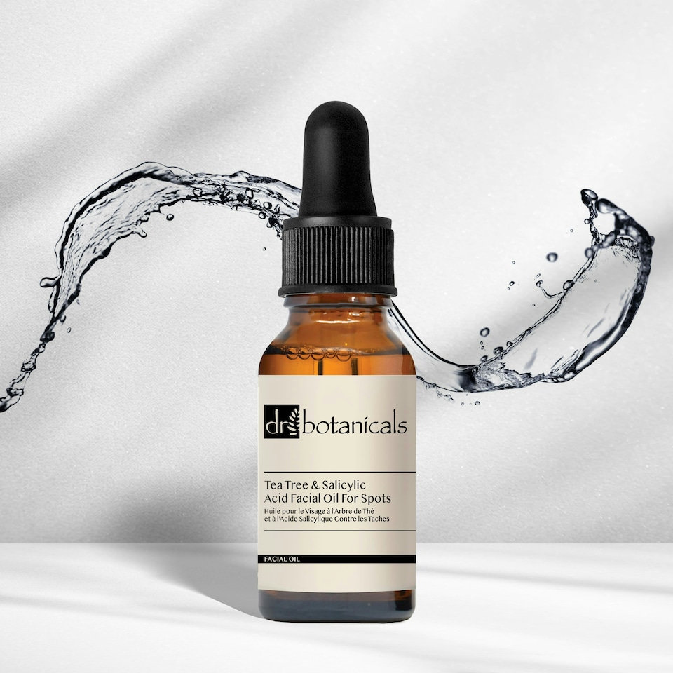image 1 of Dr Botanicals Eucalyptus, Tea Tree & Salicylic Acid Facial Oil For Spots 15ml