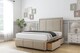image 3 of Sloomy Lancaster Almond Coniston Divan Bed With Mattress 2 Drawers Right Side With 54" Floor Standing Headboard & 12" Matching Footboard 2'6 Small Single | Cream | Almond | Small Single | 1
