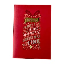 Uncle at Christmas, Christmas Greetings Card