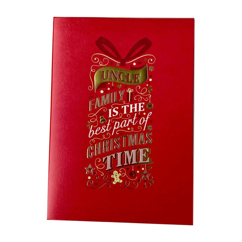image 1 of Uncle at Christmas, Christmas Greetings Card