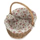 image 3 of Oval Unpeeled Willow Shopping Basket with Garden Rose Lining Multi | Garden Rose | M