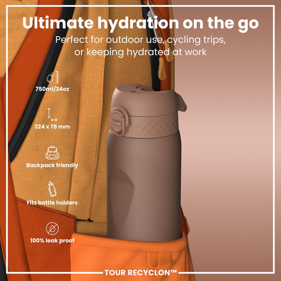 image 1 of Leak Proof Water Bottle, BPA Free, 750ml (24oz)