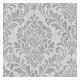 image 1 of Muriva Eleanor Damask Wallpaper - Grey - 10m x 53cm Grey