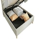image 3 of Rhodes Warmstone Velvet Ottoman Bed King Size N/A