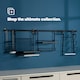 image 7 of Kitchen Roll Holder with Shelf Black