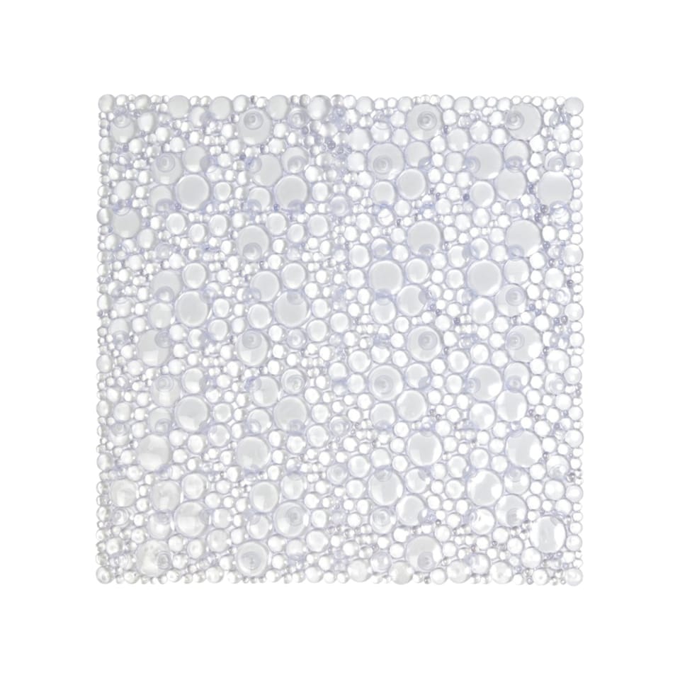image 1 of Hyrdro Anti Slip Clear PVC Shower Mat 50cm x 50cm | Clear | Clear | 1
