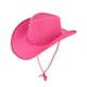 image 1 of Hot Pink Adults Cowboy Hat with Silver Stud Detail Fancy Dress Accessory