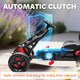 image 3 of AIYAPLAY Pedal Go Kart with Freewheel System, for Ages 3-6 Years, Red