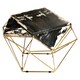 image 2 of Distinctive Dark Petrified Wood Coffee Table, Natural Design Modern Coffee Table, Elegant Decorative Table | Brown
