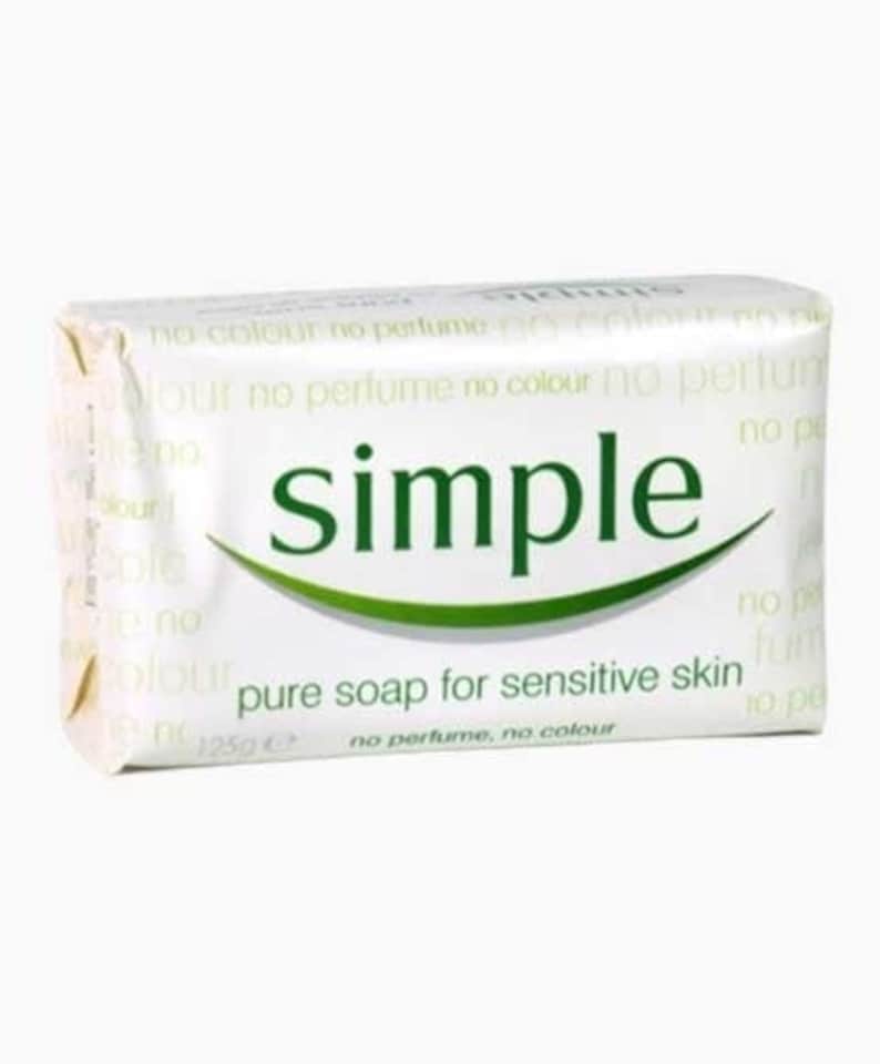Simple Pure Soap For Sensitive Skin 2x100 g