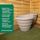image 3 of Wham Beehive  66cm Round Plastic Garden Planter | Grey | Fawn