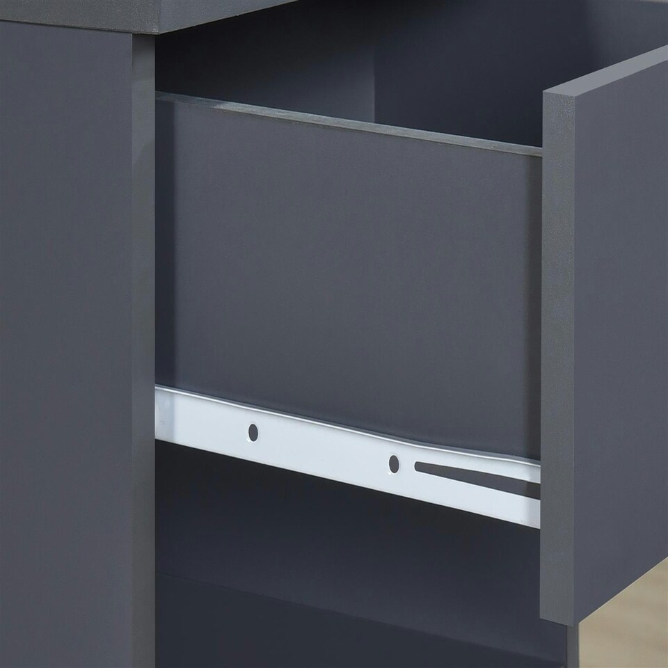 image 1 of Pair of Highbury 1 Drawer Open Shelf Bedside Tables