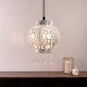 image 2 of ValueLights Bazaar Moroccan Silver Lamp Shade Acrylic Droplets & Bulb | Silver