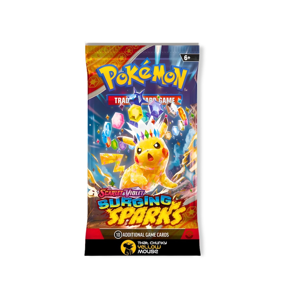 Pokemon Cards Surging Sparks, English Scarlet and Violet - Booster Pack including 1 Single Pokemon Booster Pack - TCYM Product