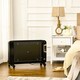 image 2 of HOMCOM Mica Electric Space Heater, Portable Heater for Home with 2 Heat Settings, Living Room, Study, Garage, Adjustable Temperature 18-30C, 1000W2000W, Black