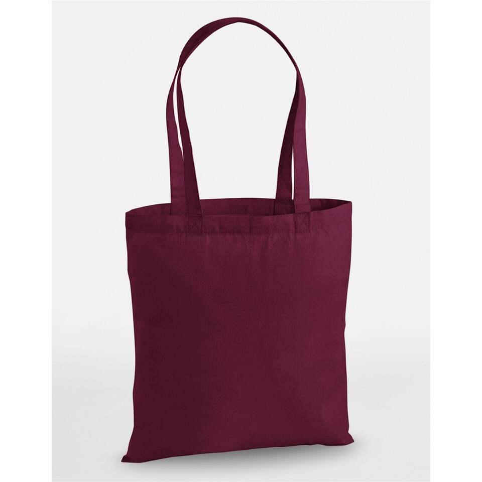 image 1 of Westford Mill Premium Cotton Tote | Red | Burgundy | One Size | 1