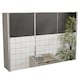 image 6 of Bath Vida Tiano Stainless Steel Mirrored Triple Wall Mounted Bathroom Cabinet | Chrome | Stainless Steel | 1