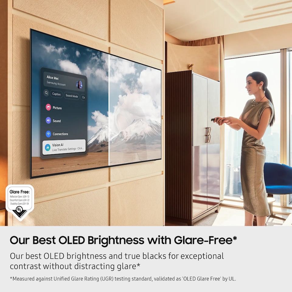 image 1 of Samsung QE55S95FATXXU TV 139.7 cm (55") 4K Ultra HD Smart TV Wi-Fi Black