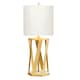 image 1 of Apollo Table Lamp with Round Shade, Brushed Brass