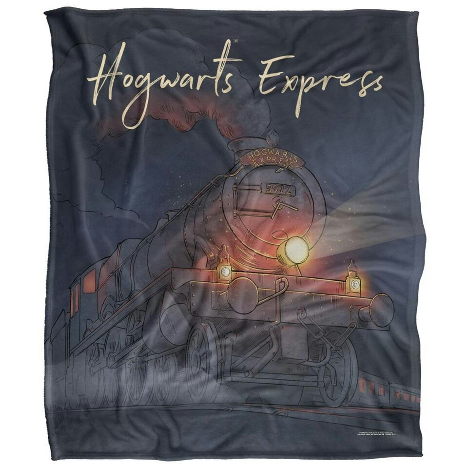 image 1 of Harry Potter Hogwarts Express Blanket - Multicoloured - One Size