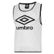 image 1 of Umbro Childrens/Kids Training Bib - White/Black - L-XL