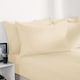 image 1 of OHS Ultra Soft Microfibre Plain Fitted Bed Sheet | Cream | Ivory | Double