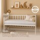 image 5 of Opulent Home Cot Bed Mattress Waterproof Anti-Allergy Baby Mattress Cover for Newborns - White