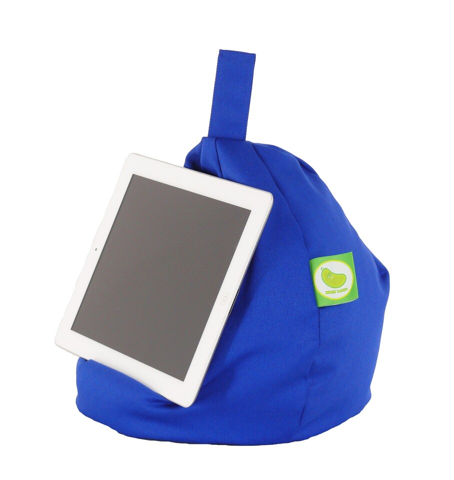 image 1 of Bean Lazy Royal Blue Tablet eReader and Book Mini Bean Bag