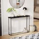 image 1 of Vida Designs Console Table With Metal Leg, Black | Black | Black