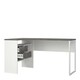 image 4 of Function Plus Corner Desk 2 Drawers in White and Grey