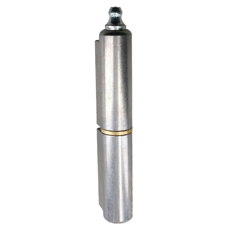 image 1 of 2 PACK Lift Off Bullet Hinge with Grease Nipple Weld On 15x100mm Door Silver