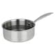 image 1 of Hextec Non Stick Stainless Steel Aluminium Induction Cookware Tempered Glass Lid | Silver | Silver | 20cm Saucepan