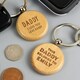 image 9 of Personalised Free Text Wooden Keyring