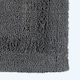 image 2 of Homescapes Luxury Reversible Extra Large Bath Mat - Grey Grey