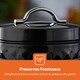 image 5 of GEEPAS 3-Piece Tea Coffee Sugar Canisters Set Cream