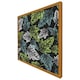 image 4 of Leaf print on dark bachground (Picture Frame) Black | S