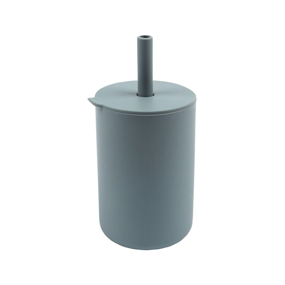 image 1 of Tiny Dining Baby Silicone Sippy Cup - 120ml  - Tradewinds Grey